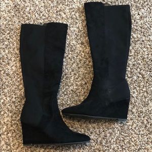 Liz Claiborne tall wedge heel boots